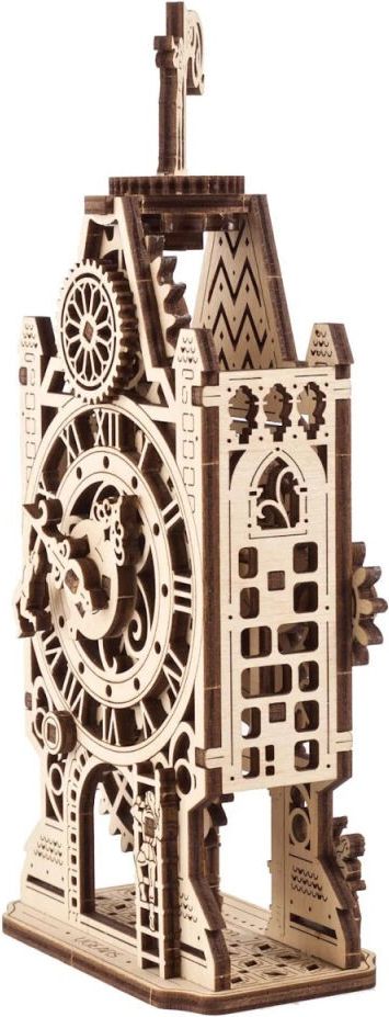 Ugears 3D dřevěné mechanické puzzle Hodinová věž - obrázek 5