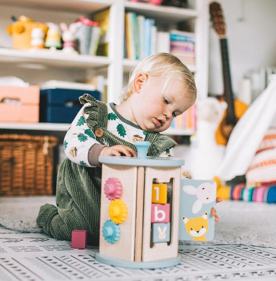 Bigjigs Toys Motorická hračka aktivní válec - obrázek 8