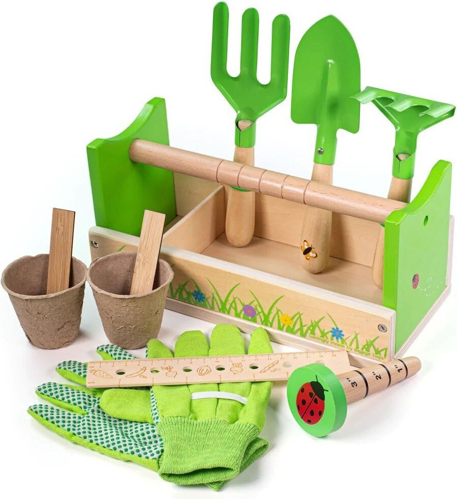 Bigjigs Toys Zahradnický set v přepravce - obrázek 1