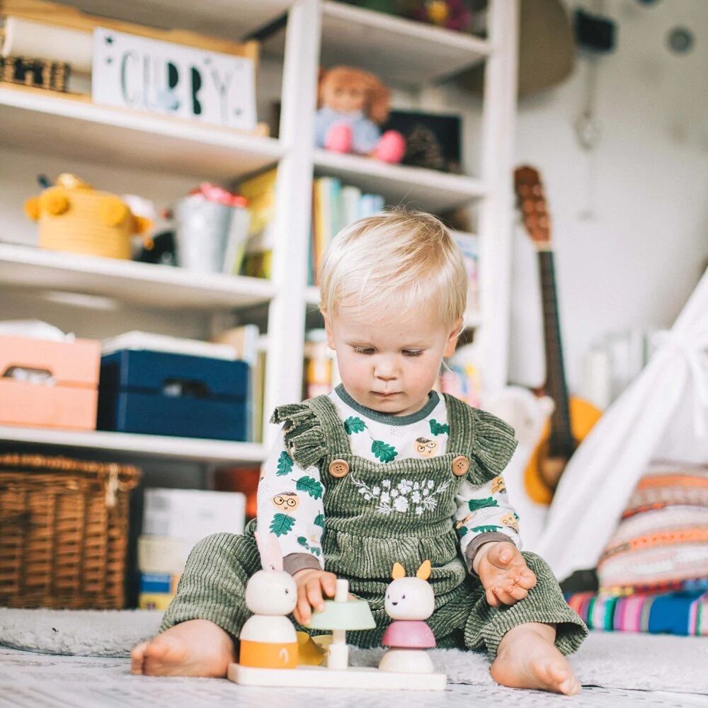 Bigjigs Baby Motorická nasazovací hračka liška a králíček - obrázek 6