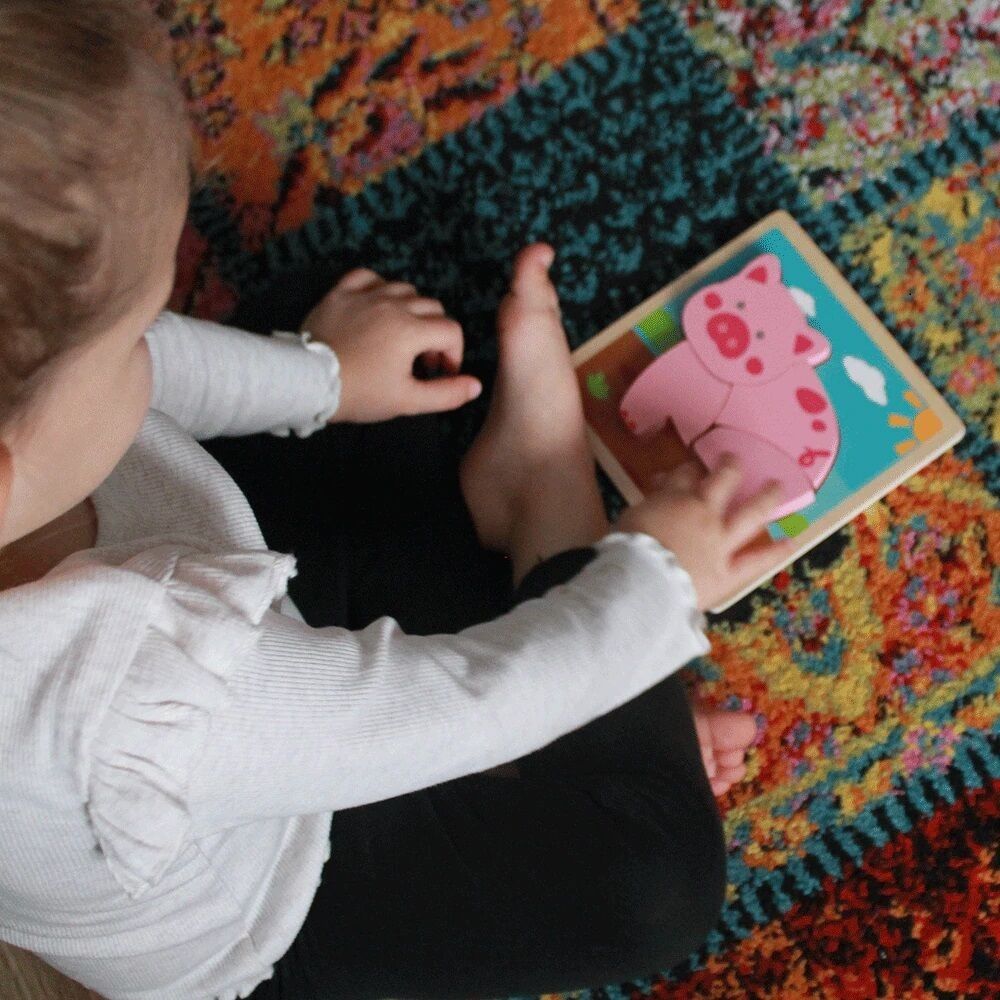 Bigjigs vkládací puzzle Prasátko - obrázek 2