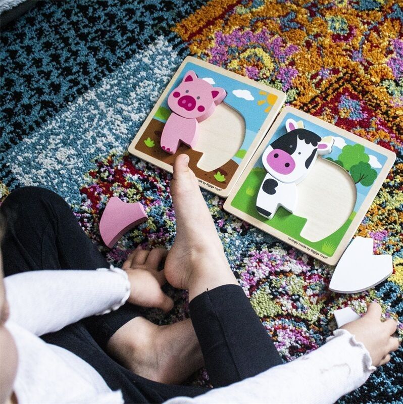 Bigjigs vkládací puzzle Prasátko - obrázek 3