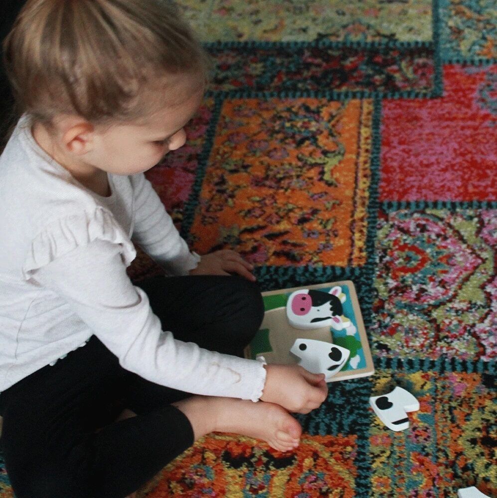 Bigjigs Toys vkládací puzzle Kravička - obrázek 3