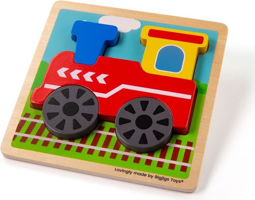 Bigjigs Toys vkládací puzzle Vláček - obrázek 1