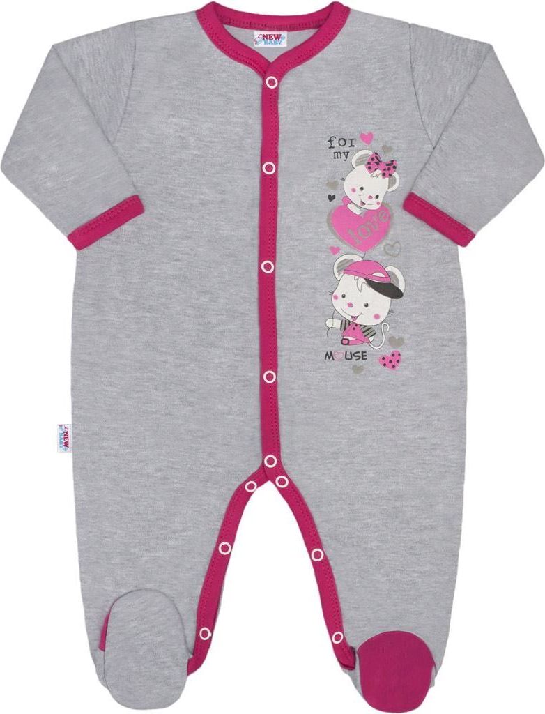 Dětský overal New Baby Love Mouse - 80 (9-12m) - obrázek 1
