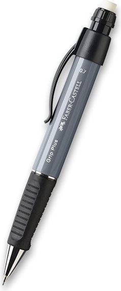 Faber-Castell Mechanická tužka Grip Plus 0,7 mm metalická šedá 130789 - obrázek 1