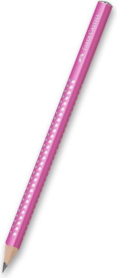 Faber-Castell Grafitová tužka Jumbo Sparkle - perleťové odstíny růžová 111612 - obrázek 1