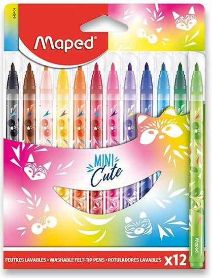 Maped Dětské fixy Color'Peps Jungle Mini Cute 12 ks 5404 - obrázek 1