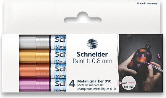 Schneider Metalický popisovač Paint-It 010 souprava V1, 4 barvy - obrázek 1