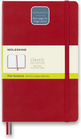 Moleskine Zápisník Expanded - tvrdé desky červený A5  čistý - obrázek 1