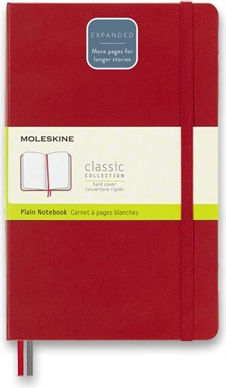 Moleskine Zápisník Expanded - tvrdé desky červený A5 čistý - obrázek 1