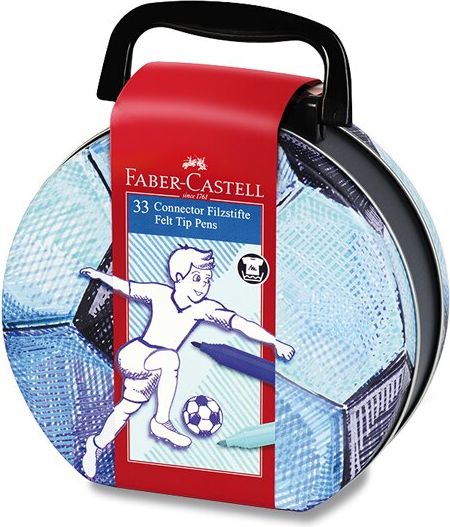 Faber-Castell Dětské fixy Connector fotbal, 33 ks 155538 - obrázek 1
