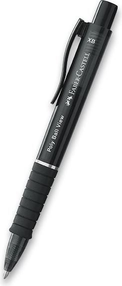 Faber-Castell Kuličková tužka Poly Ball View černá 145755 - obrázek 1