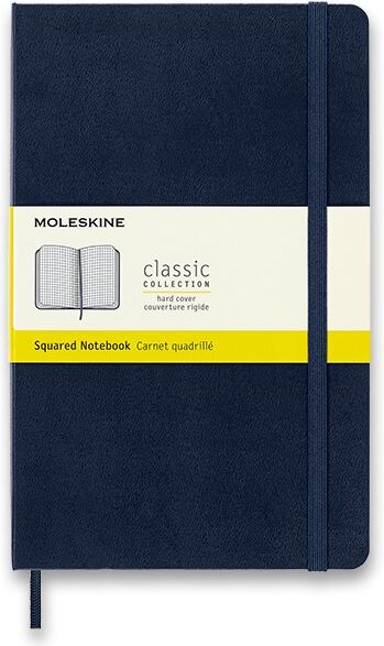 Moleskine Zápisník - tvrdé desky tm. modrý A5  čtverečkovaný - obrázek 1