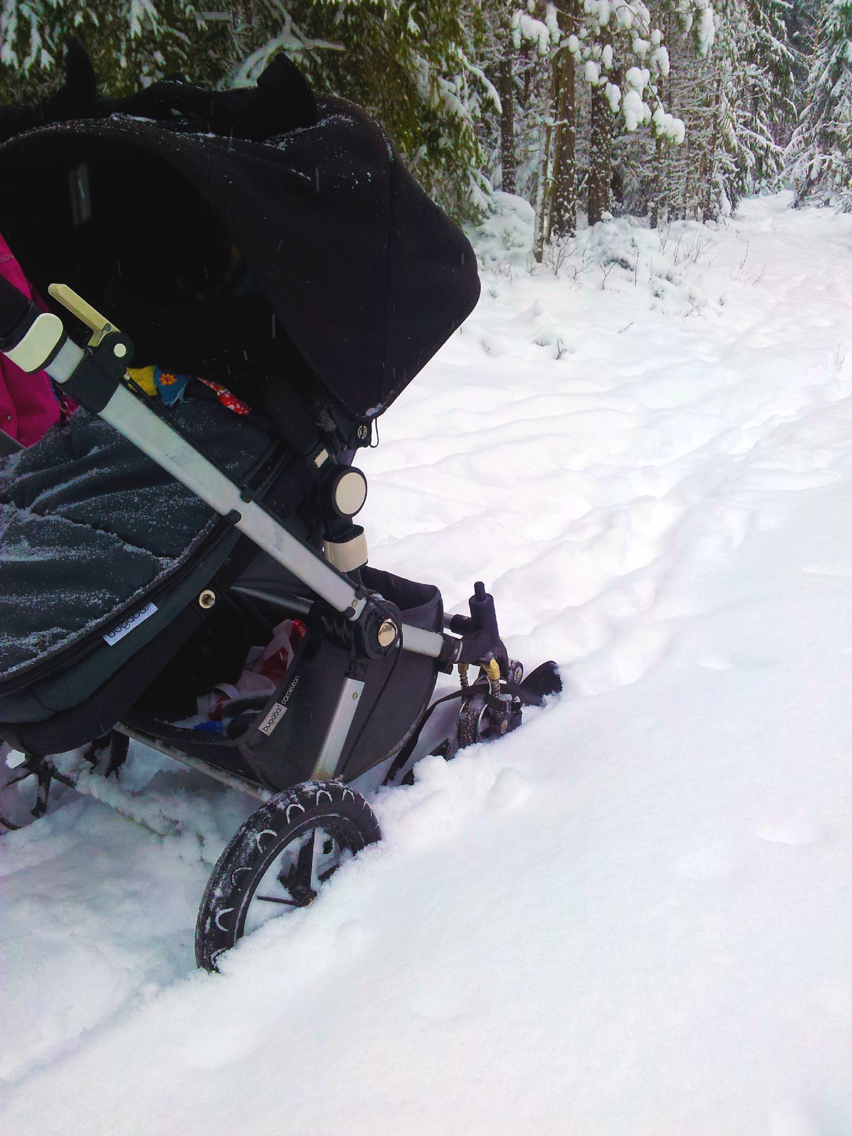 SNOWALK - lyže ke kočárku Černá - obrázek 8