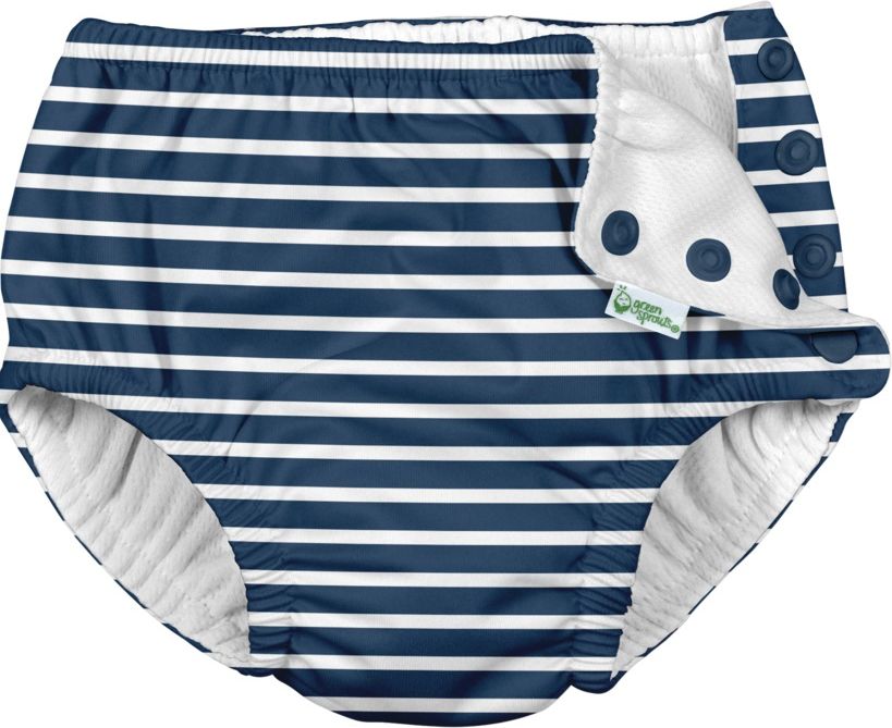 I Play/ Green Sprouts  Plenkové plavky,  NAVY STRIPE velikost: 6m - obrázek 1