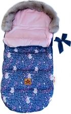 Dětský fusak zimní - MAXI PREMIUM liška na granátovém s růžovou - BabyNellys - obrázek 3