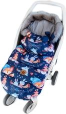 Dětský fusak zimní - MAXI PREMIUM winter friends na granátovém se šedou - BabyNellys - obrázek 1