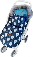 Dětský fusak zimní - MAXI PREMIUM winter bears na granátovém s tyrkysovou - BabyNellys - obrázek 1