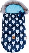 Dětský fusak zimní - MAXI PREMIUM winter bears na granátovém s tyrkysovou - BabyNellys - obrázek 2