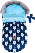 Dětský fusak zimní - MAXI PREMIUM winter bears na granátovém s tyrkysovou - BabyNellys - obrázek 3