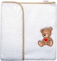 Deka dětská fleece - SWEET DREAMS BY TEDDY bílá - BabyNellys - obrázek 1