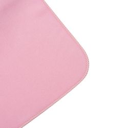 Deka dětská fleecová NewBaby - BAVLNĚNÝ LEM  SE VZOREM růžová - 100x75cm - obrázek 2