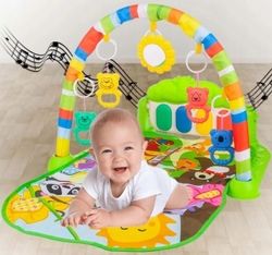 Deka hrací s hrazdičkou a piankem - ZOO ZVÍŘÁTKA se zelenou - Tulimi - obrázek 2