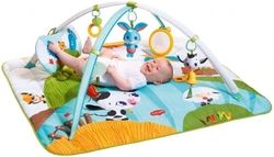 Dětská hrací deka s hrazdičkami a posuvným dílem - FARMA barevná - Tiny Love - obrázek 1