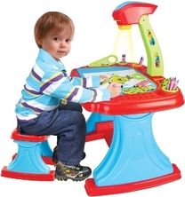 Edukační hračka - TABULE s projektorem oboustranná se židličkou - BabyMix - obrázek 1