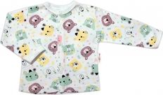 Kabátek kojenecký bavlna - NEW TEDDY neutrální barvy - vel.56 - obrázek 1