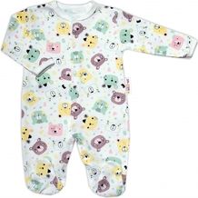 Overal kojenecký bavlna - NEW TEDDY neutrální barvy - vel.62 - obrázek 1
