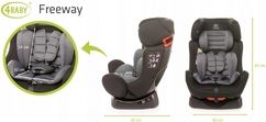 Dětská autosedačka 4Baby - FREEWAY červená - 0-25kg - obrázek 3