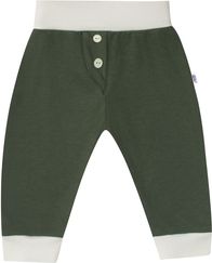 Souprava 2-dílná bavlna body a tepláčky - FUNNY smetanová s khaki - vel.56 - obrázek 2