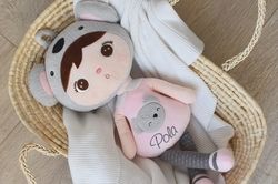 Proutěný koš pro panenku - MOJŽÍŠ přírodní - Metoo - obrázek 2