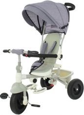 Dětská tříkolka s vodící tyčí a melodiemi - BABY šedá - EuroBaby - obrázek 1
