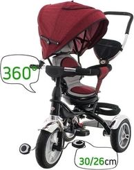 Dětská tříkolka s vodící tyčí a melodiemi - BABY šedá - EuroBaby - obrázek 2