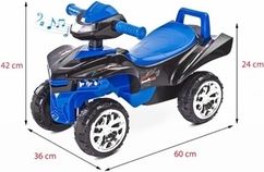 Dětské odrážedlo plastové se zvuky - ČTYŘKOLKA MINIRAPTOR zelená - Toyz - obrázek 2