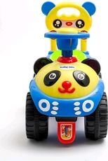 Dětské jezdítko/Odrážedlo plastové se zvuky - PANDA růžové - BabyMix - obrázek 2