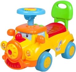 Dětské jezdítko/Odrážedlo plastové se zvuky - VLÁČEK žluté - BabyMix - obrázek 1