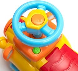 Dětské jezdítko/Odrážedlo plastové se zvuky - VLÁČEK žluté - BabyMix - obrázek 3