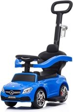 Dětské odrážedlo s vodící tyčí a zvuky - MERCEDES BENZ AMG C63 Coupe modré - BabyMix - obrázek 1