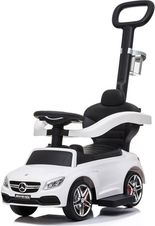 Dětské odrážedlo s vodící tyčí a zvuky - MERCEDES BENZ AMG C63 Coupe bílé - BabyMix - obrázek 1