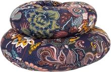 Kojící relaxační polštář bavlna - PREMIUM BOHO květy tmavě modrý - BabyNellys - obrázek 1