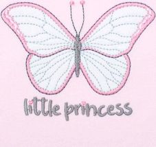 Kojenecké body krátký rukáv - LITTLE PRINCESS růžové - vel.80 - obrázek 2
