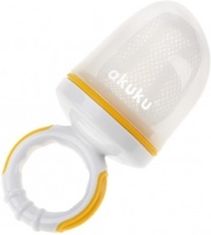 Krmící síťka na ovoce a potraviny - BABY žluto-šedá - Akuku - obrázek 1