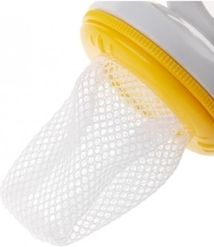 Krmící síťka na ovoce a potraviny - BABY žluto-šedá - Akuku - obrázek 2