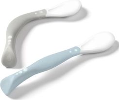 Lžíčka dětská flexibilní - SADA 2ks šedá/světle šedá - BabyOno - obrázek 2