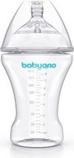 Antikoliková kojenecká lahev BabyOno - NATURAL NURSING transparentní - 260ml - obrázek 2