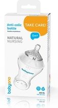 Antikoliková kojenecká lahev BabyOno - NATURAL NURSING transparentní - 260ml - obrázek 3